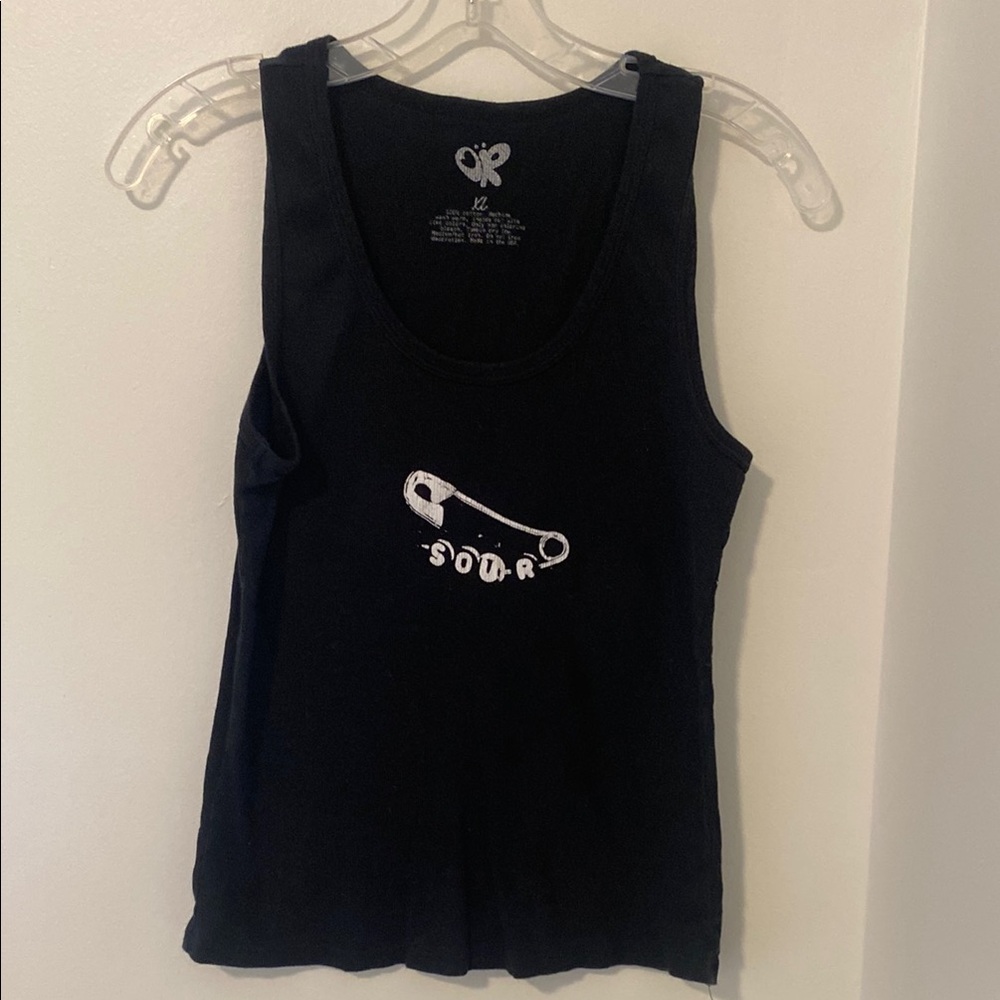 Olivia Rodrigo Sour Tour Black Tank XL Merchandise